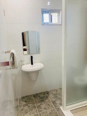 Regadera, amenidades de baño gratuitas, secadora de cabello, toallas 