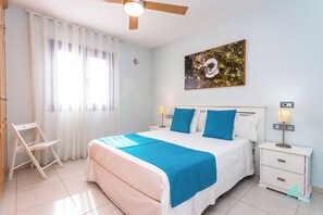 2 dormitorios, tabla de planchar con plancha, wifi y ropa de cama