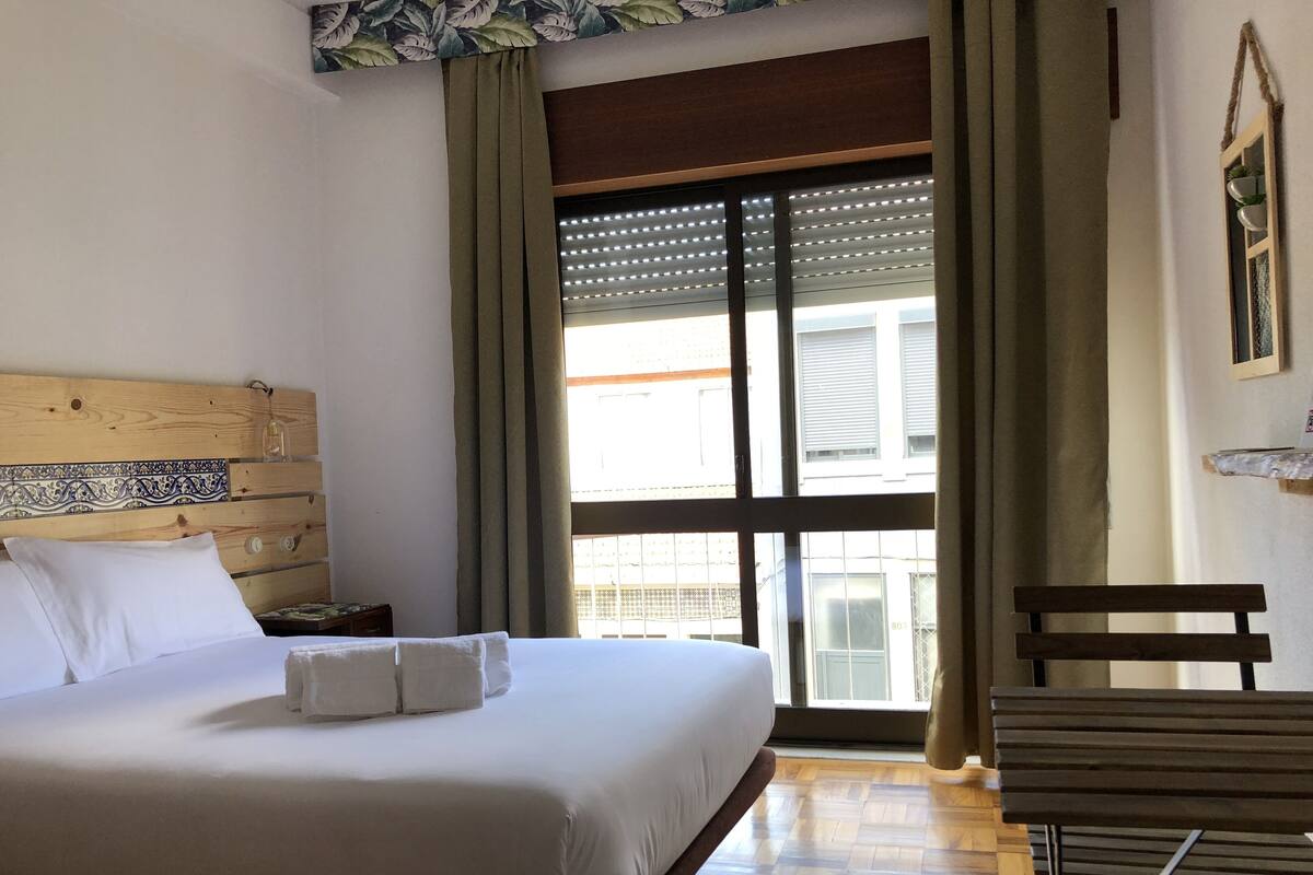 Kamar Double, balkon | Setrika/meja setrika, Wi-Fi gratis, dan seprai linen