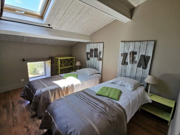 2 bedrooms, iron/ironing board, WiFi, bed sheets