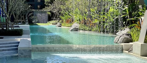 Indoor pool, outdoor pool