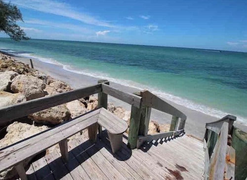 Beach!! Pool!  No Hurricane Damage! Manasota Key  steps from Beach and Bay 