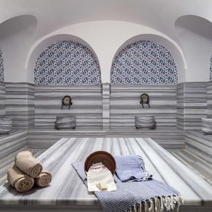 Couples treatment rooms, Turkish bath, body treatments, body wraps