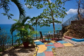 Romantische Ferienhütte | Terrasse/Patio