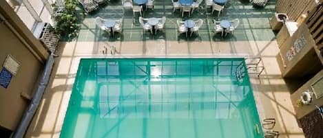 Indoor pool, outdoor pool