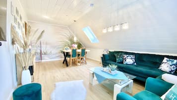 Apartamento luxo, banheiro privativo, vista para o jardim (Garten-1Schlafzimmer-DG) | Lounge