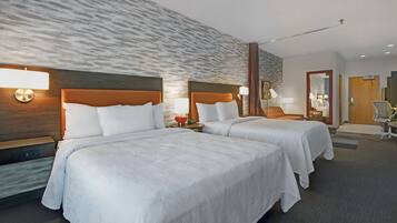 Studio, 2 Queen Beds, Non Smoking | Desk, free WiFi, bed sheets