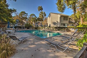 A heated pool - Walk to Forest Beach: Hilton Head Getaway! (Hilton Head Island)