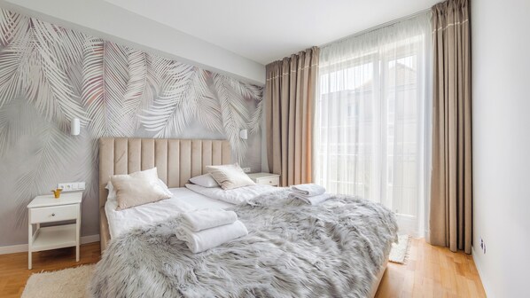 Apartment (12) | 1 Schlafzimmer, laptopgeeigneter Arbeitsplatz, Bügeleisen/Bügelbrett