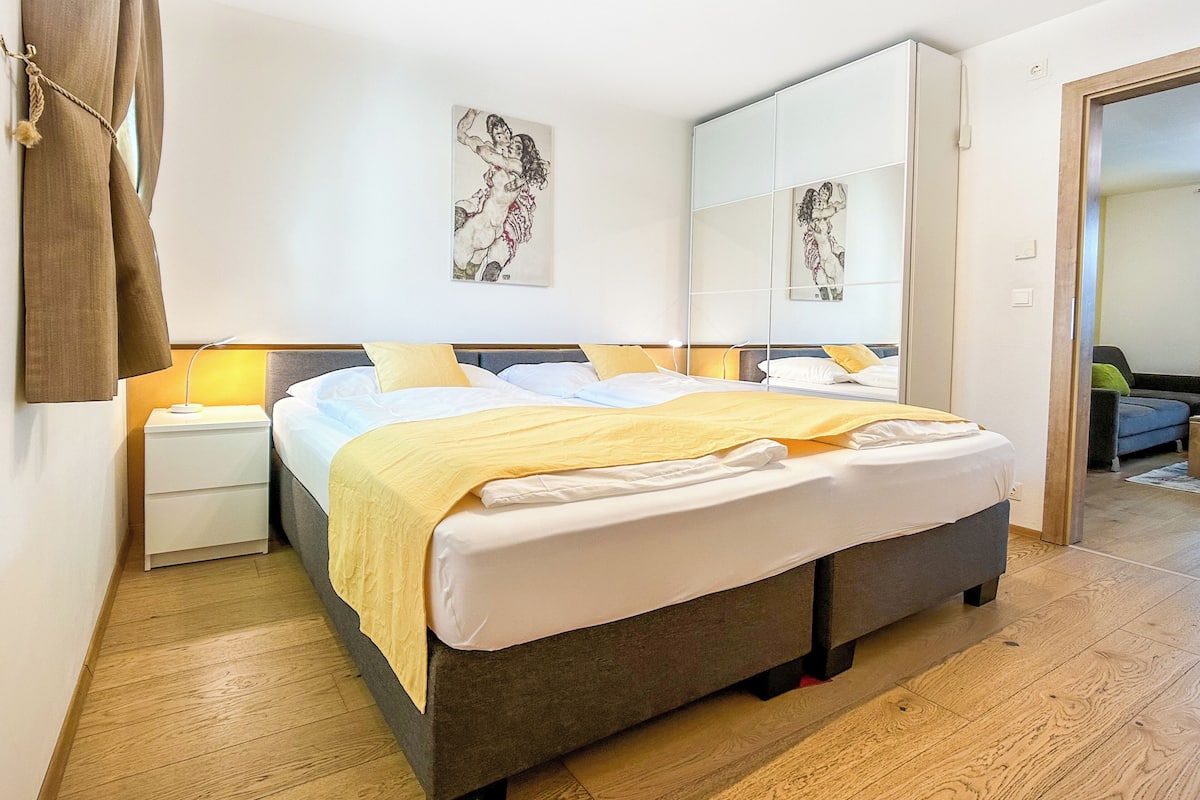 Apartemen (Samuel 3) | Setrika/meja setrika, Wi-Fi gratis, dan seprai linen