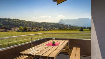 Panoramic-Apartment, 2 Schlafzimmer | Balkon