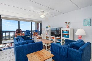 Fernseher, DVD-Player, Bücher