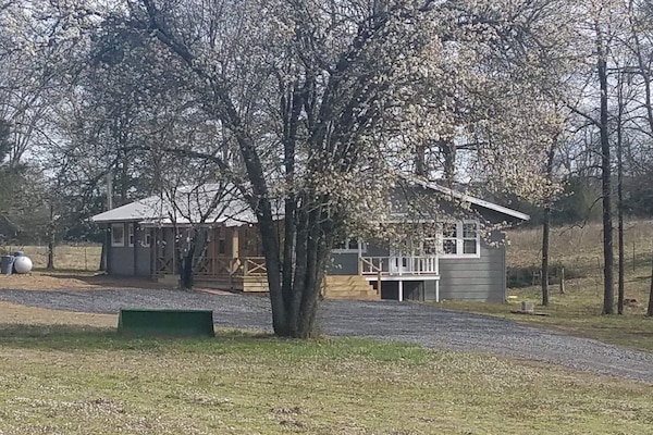 View of the house from the road.