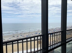 On the beach, beach towels