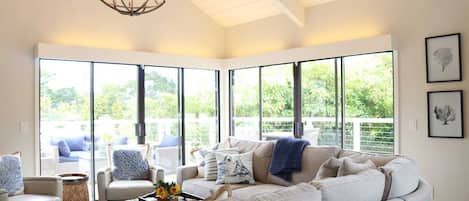 Télévision, cheminée, espaces bureaux