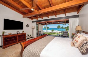 2 bedrooms, desk, iron/ironing board, travel crib