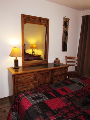2 bedrooms, iron/ironing board, travel crib, WiFi