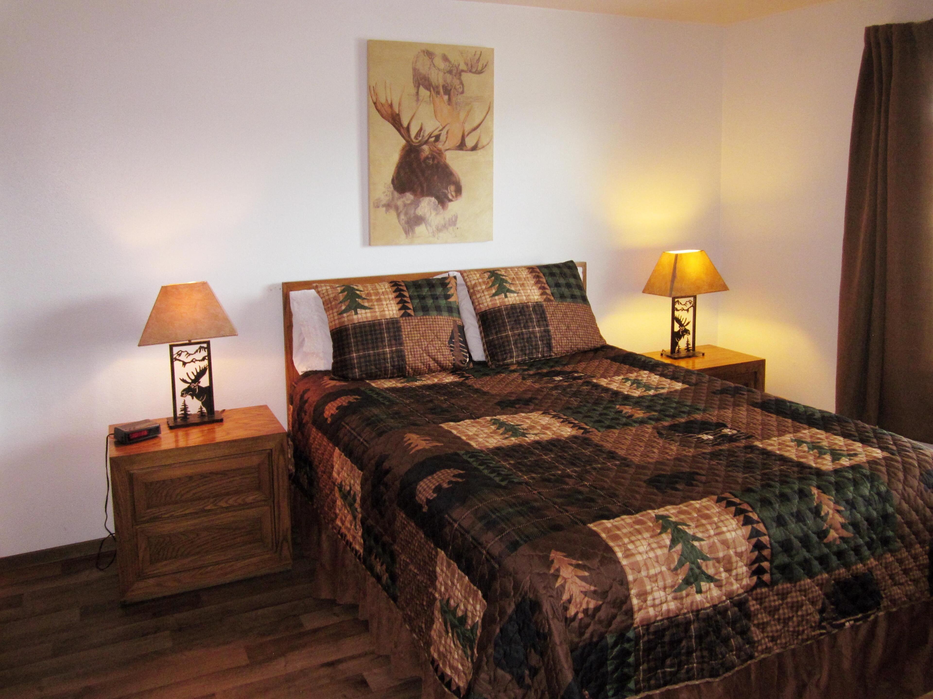 2 bedrooms, iron/ironing board, travel crib, WiFi