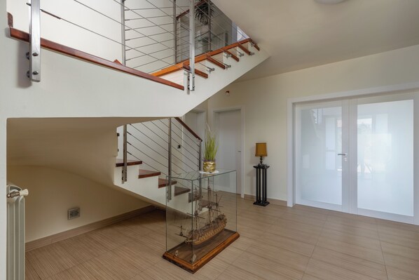 Interior entrance - Terra Magica Deluxe Apartment OR Room with Private Parking, Terrace and Sea View (Cavle)