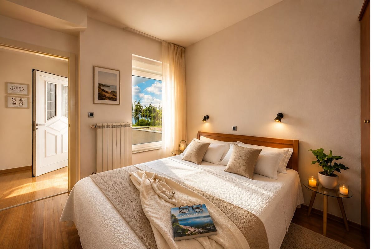Deluxe Apartment, 1 King Bed with Sofa bed, Terrace, Sea View | Premium bedding, memory foam beds, minibar, blackout drapes