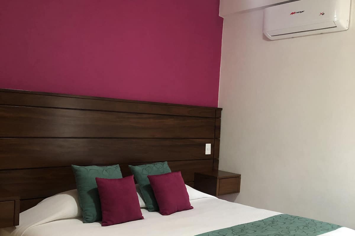 1 habitación y ropa de cama de alta calidad