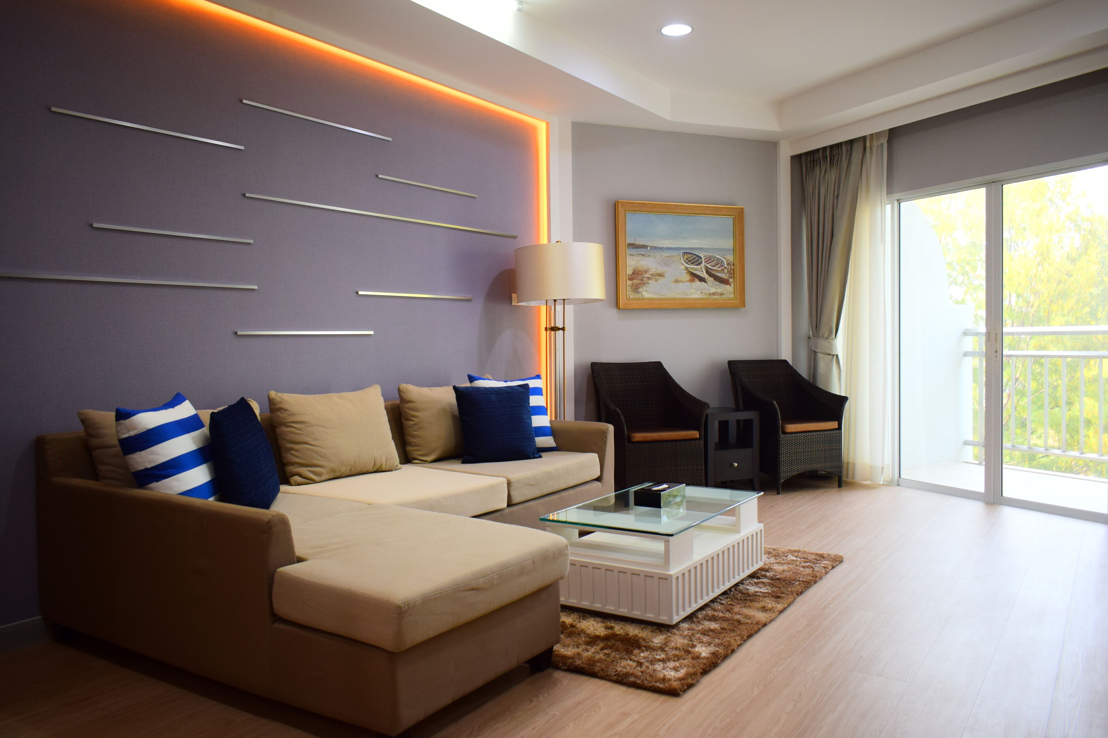 3 bed room suite with seapine view (s3a) | living area | flat-screen tv