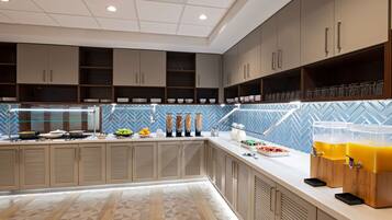 Free daily buffet breakfast