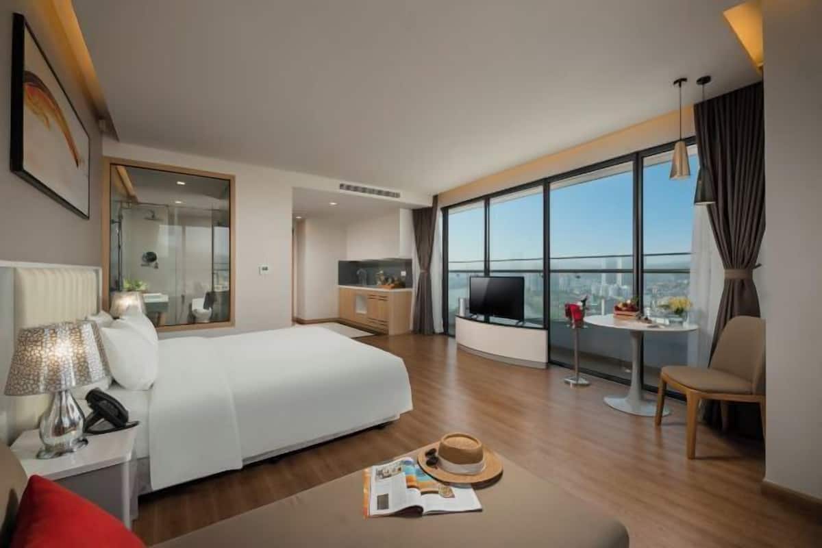 1 slaapkamer, een minibar, een kluis op de kamer