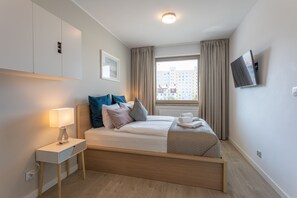 1 slaapkamer, een bureau, een strijkplank/strijkijzer, gratis wifi
