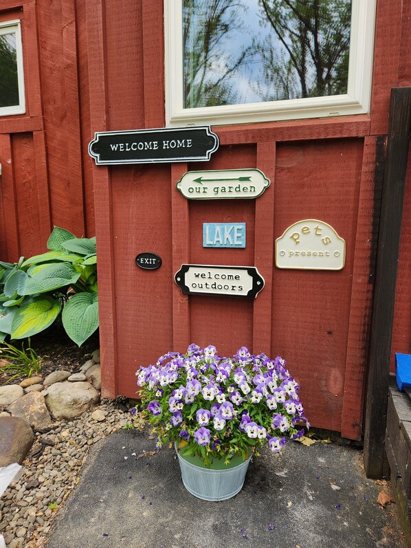 Exterior detail - Modern Farmhouse; Quiet, Eclectic,Cozy, Fun, situated on a peaceful Creek. (Accord)