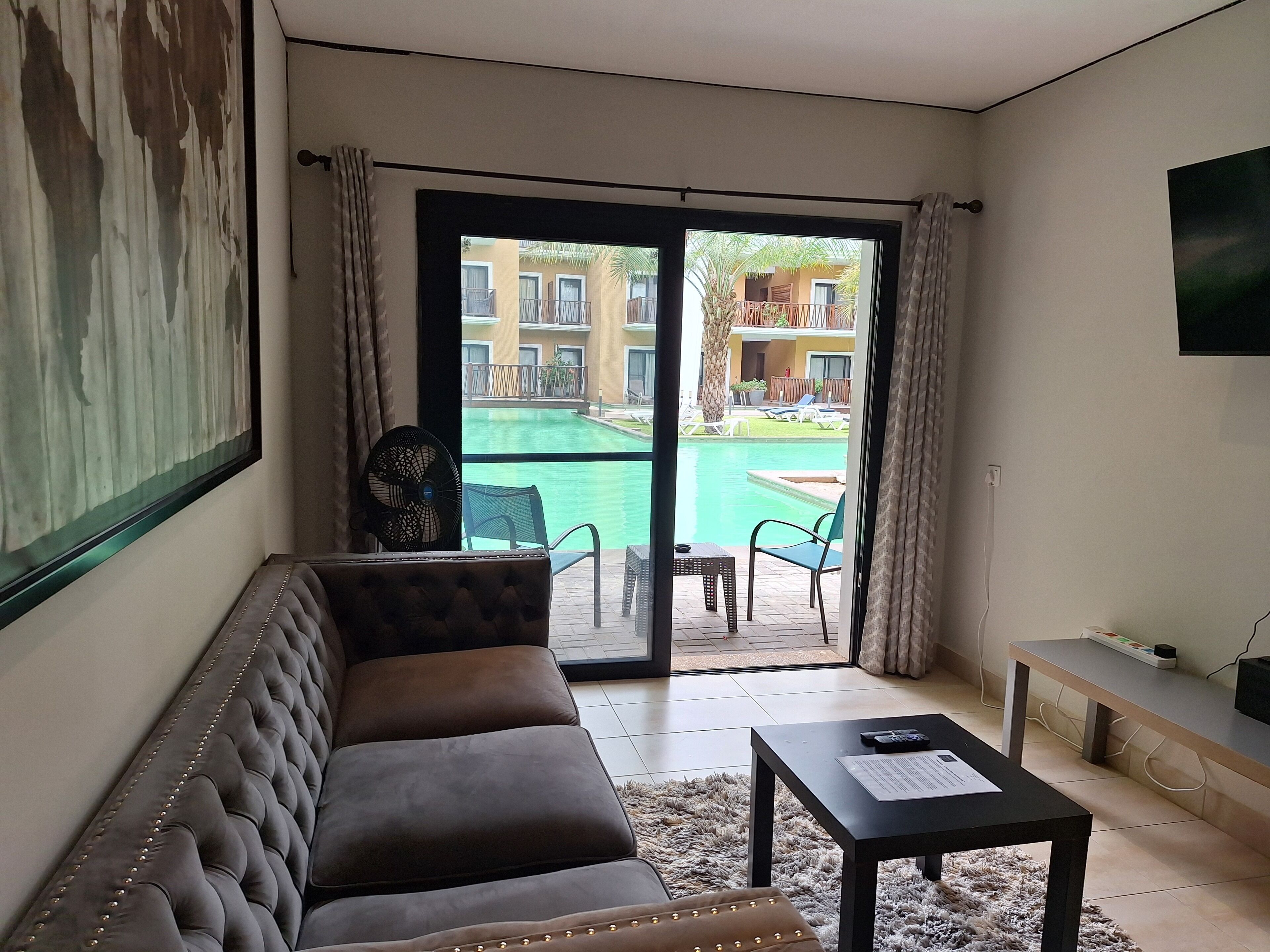 Comfort Apartment, 1 Double Bed, Pool Access, Pool View (E1) | View from room