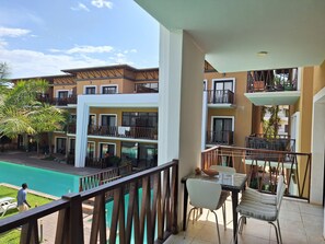 Standard Apartment, Balcony, Pool View (A5-1st Floor) | Balcony view - Forest View Apartments (Serrekunda)