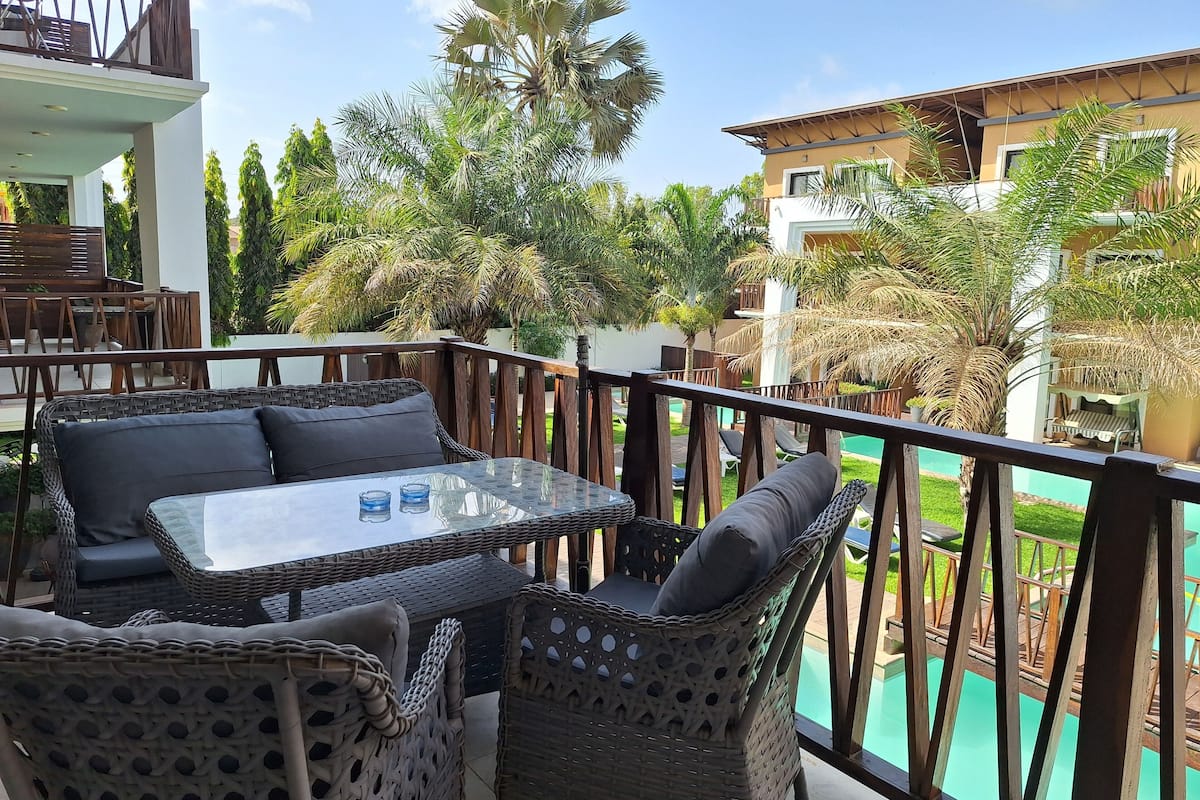 Apartamento Confort, 2 habitaciones, balcón, vistas a la piscina | Vistas del balcón