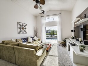 Smart TV, DVD player, stereo
