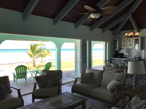 Smart TV, chimenea y monitor de computadora 