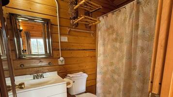 Hair dryer, towels