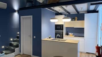 豪華別墅, 1 張標準雙人床 | 私人廚房 | 雪櫃、微波爐、特濃咖啡機、電熱水壺