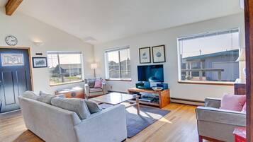 Una televisión, un reproductor de DVD