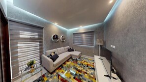 Luxury Apartment | Living area | TV - Soha suites II A10 (Santiago de los Caballeros)