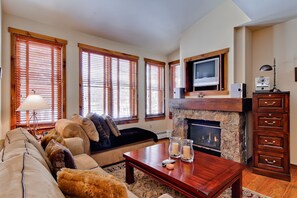 TV, fireplace, DVD player