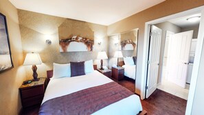 2 bedrooms, iron/ironing board, WiFi, bed sheets