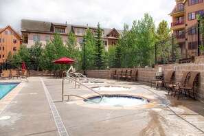 A heated pool - Luxury condo with hot tubs & pool, walk to lifts & downtown Breckenridge (Breckenridge)
