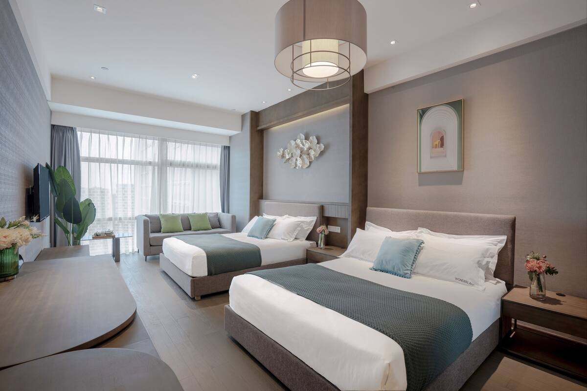 ห้องดีลักซ์ทวิน | โต๊ะทำงาน, พื้นที่ทำงานแบบใช้แล็ปท็อป, Wi-Fi ฟรี