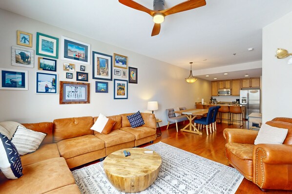 TV, fireplace, DVD player, ping pong