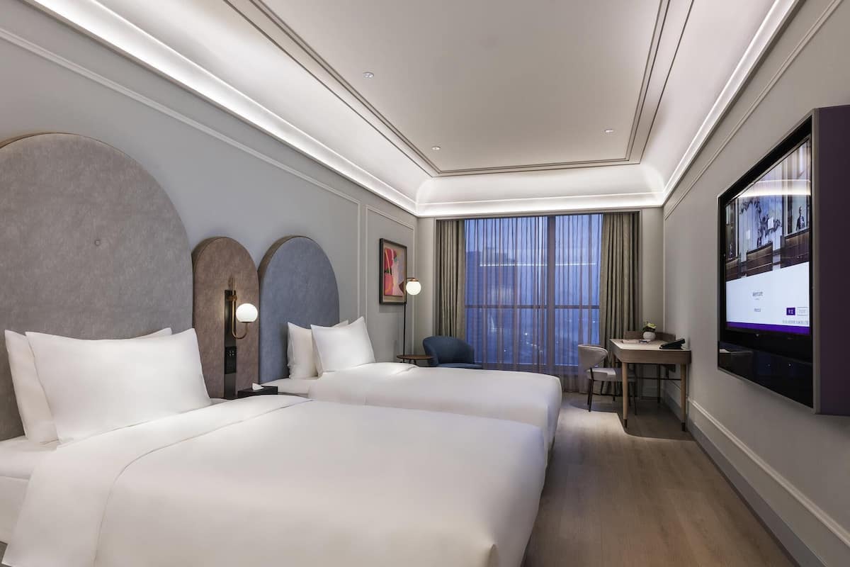 Chambre Deluxe, 2 lits une place | Minibar, bureau, espace de travail pour ordinateur portable