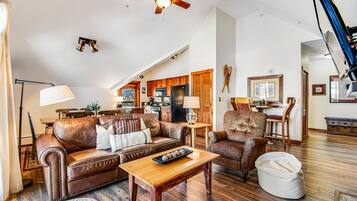 TV, fireplace, DVD player