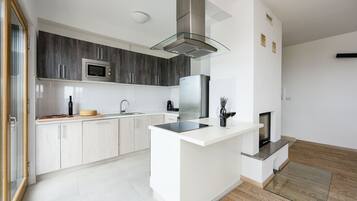 Villa, 6 Bedrooms, Private Pool, Sea View | Private kitchen | Microwave, oven, dishwasher, coffee/tea maker