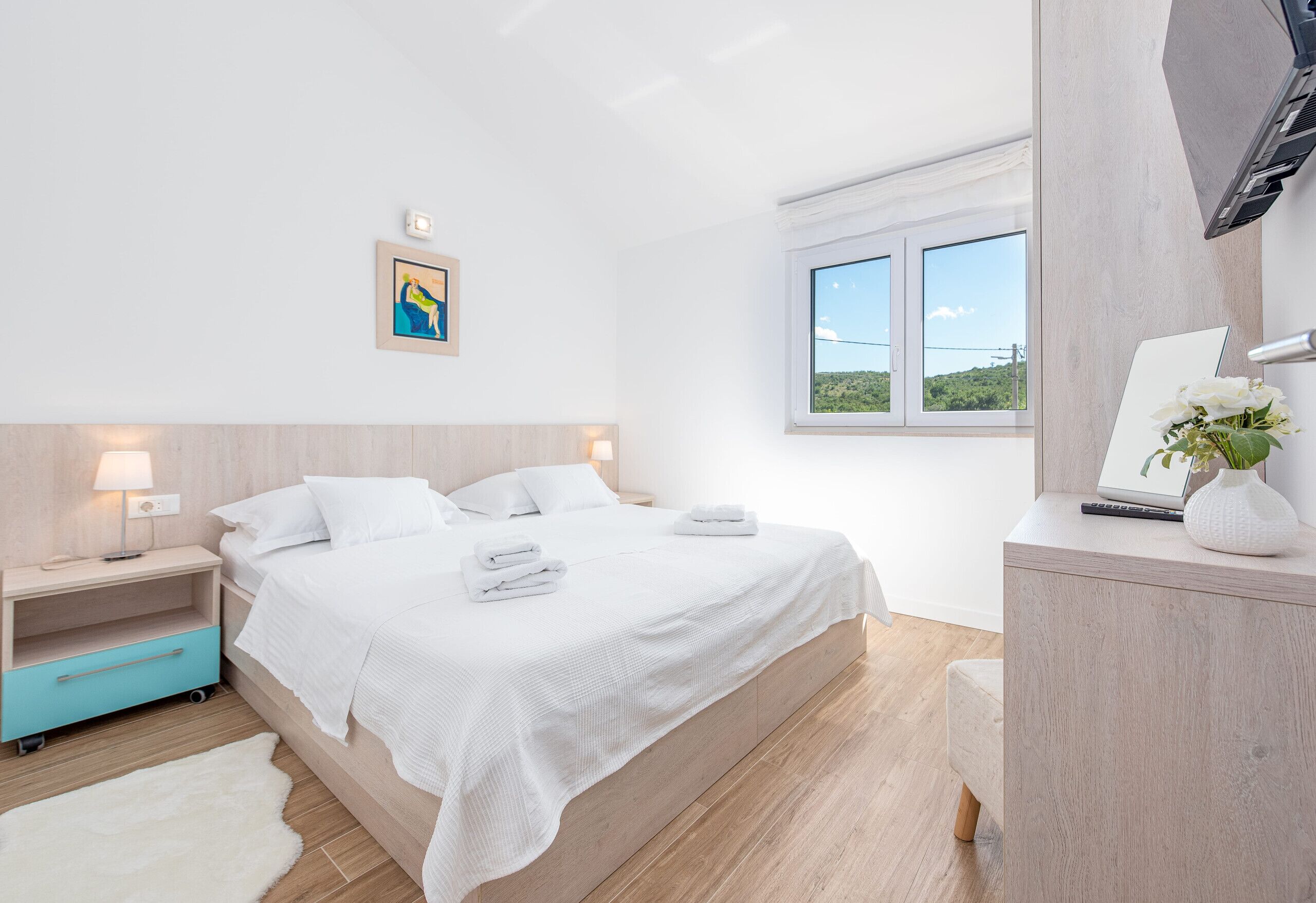 Villa, 3 camere da letto, piscina privata, vista piscina | 3 camere, lenzuola