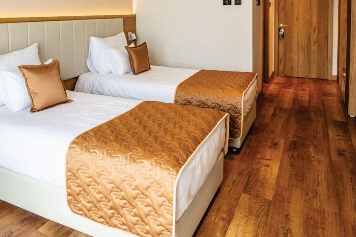 Egyptian cotton sheets, premium bedding, in-room safe, desk