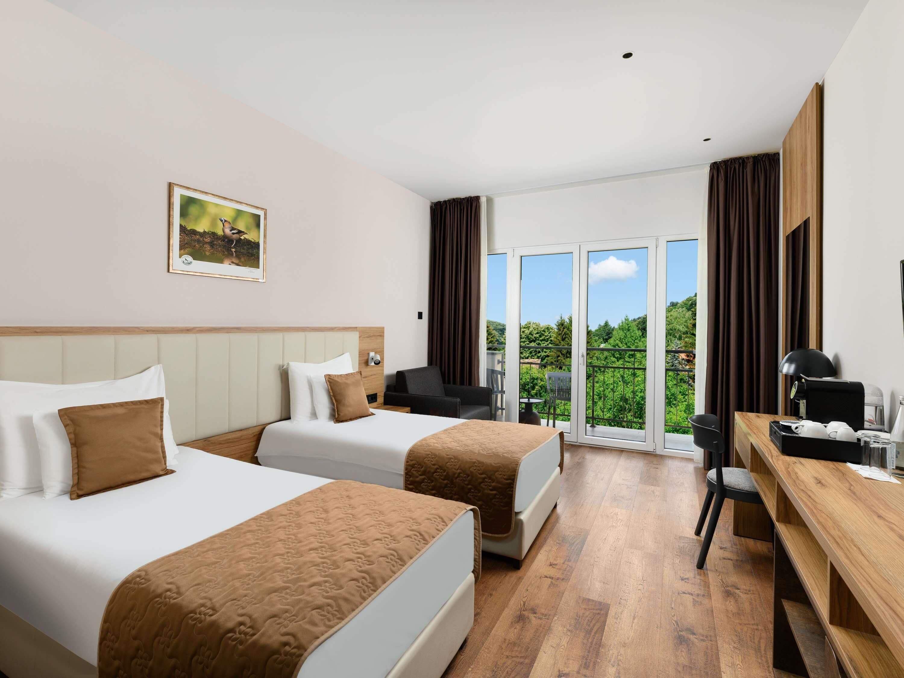 Superior Room, 2 Twin Beds, Balcony | Egyptian cotton sheets, premium bedding, in-room safe, desk